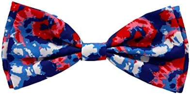 עניבת פרפר של האקסלי וקנט לחיות מחמד | צבע עניבה אמריקאית | 4 ביולי מצורף צווארון צווארון עניבת פרפר